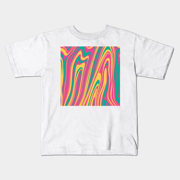 Colorful Abstract sample pattern Kids T-Shirt by Inspired-DS